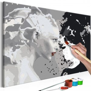 Doe-het-zelf op canvas schilderen - Black & White Schilderen op nummer > Schilderij sets voor volwassenen