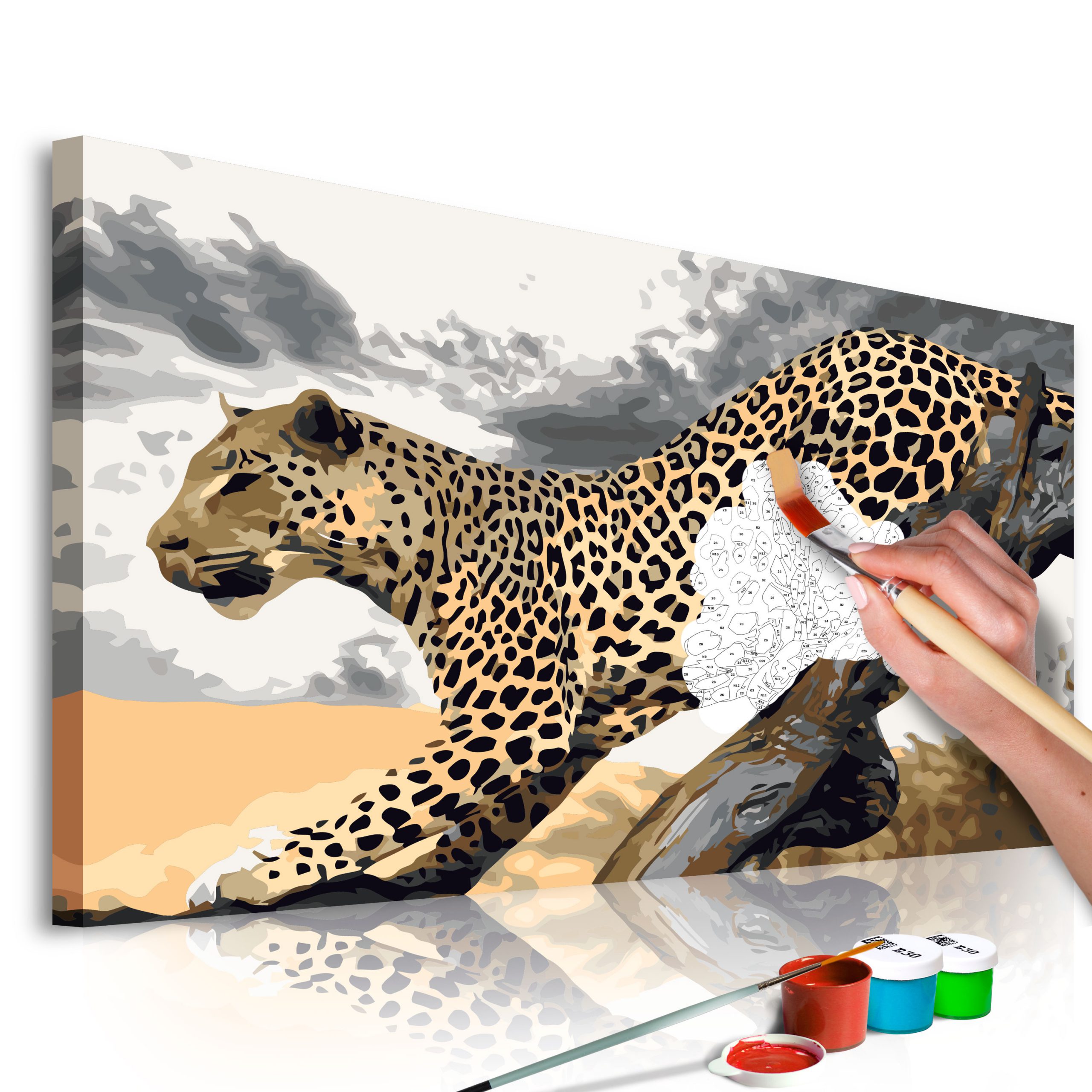 Meevoelen Civic scheuren Doe-het-zelf op canvas schilderen – Cheetah – Walldeqo | Schilderij |  Canvas | Fotobehang | Kamerschermen en wanddecoratie