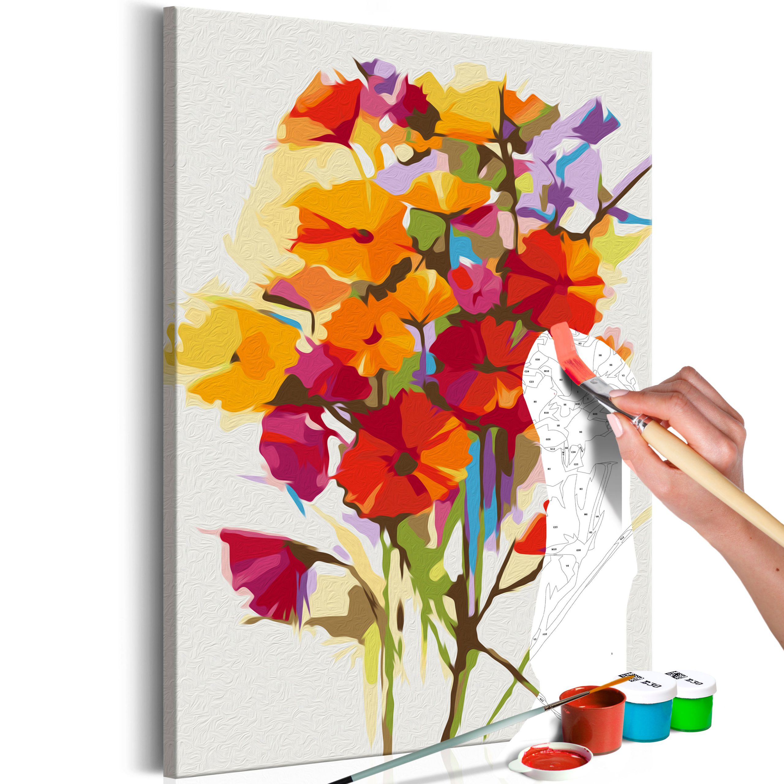 Overtreffen Uitputting oor Doe-het-zelf op canvas schilderen – Summer Flowers – Walldeqo | Schilderij  | Canvas | Fotobehang | Kamerschermen en wanddecoratie
