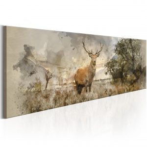 Schilderij - Watercolour Deer Schilderijen > Dieren > Andere dieren